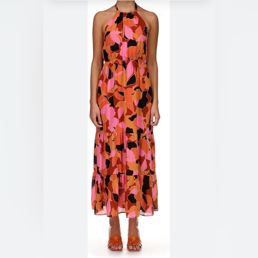 ANTHROPOLOGIE | SANCTUARY Printed Backless Halter Maxi Dress - Picture 4 of 9